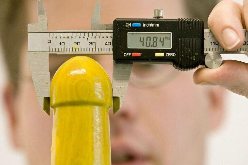 Volume measurement before penis enlargement