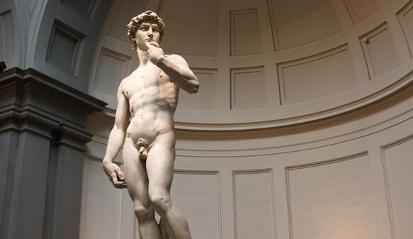 Nude sculpture symbolizes penis enlargement